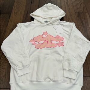 Aelfric Eden Oversized Star Graphic Hoodie White / S  NWT